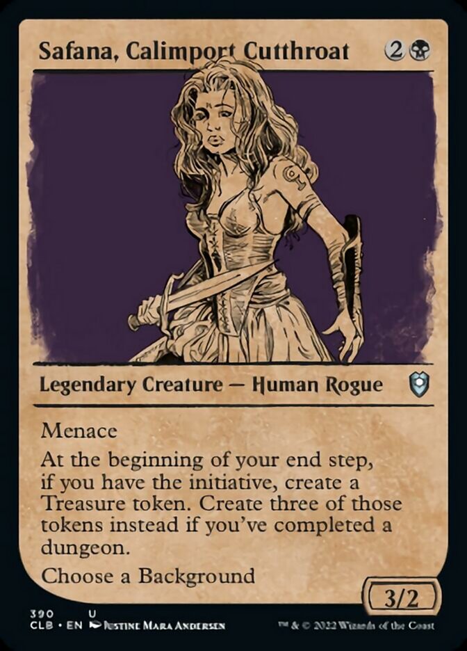 Safana, Calimport Cutthroat (Showcase) [Commander Legends: Battle for Baldur's Gate] | Gamer Loot
