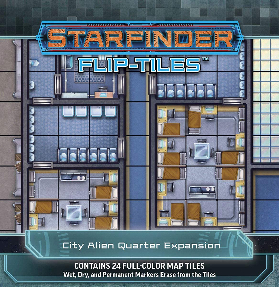 Starfinder Flip-Tiles: City Alien Quarter Starter Set | Gamer Loot