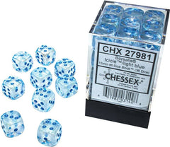 Chessex: D6 Borealis™ Dice Set - 12mm | Gamer Loot