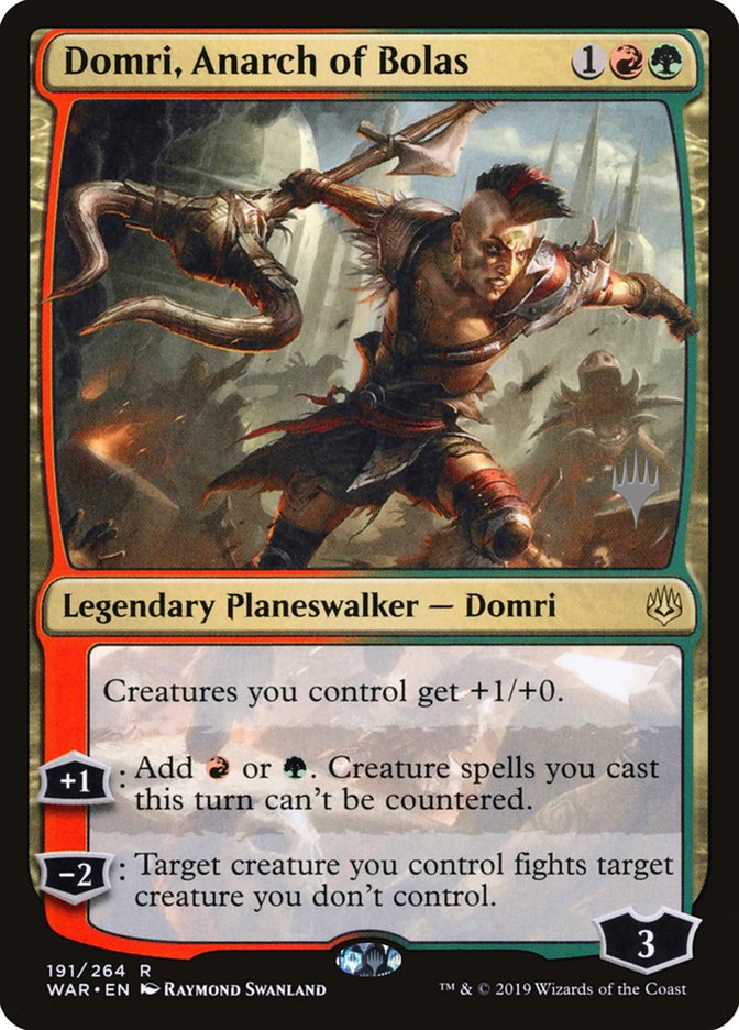 Domri, Anarch of Bolas (Promo Pack) [War of the Spark Promos] | Gamer Loot