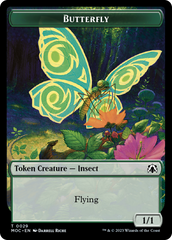 Butterfly // City's Blessing Double-Sided Token [March of the Machine Commander Tokens] | Gamer Loot