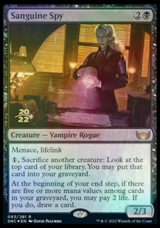 Sanguine Spy [Streets of New Capenna Prerelease Promos] | Gamer Loot