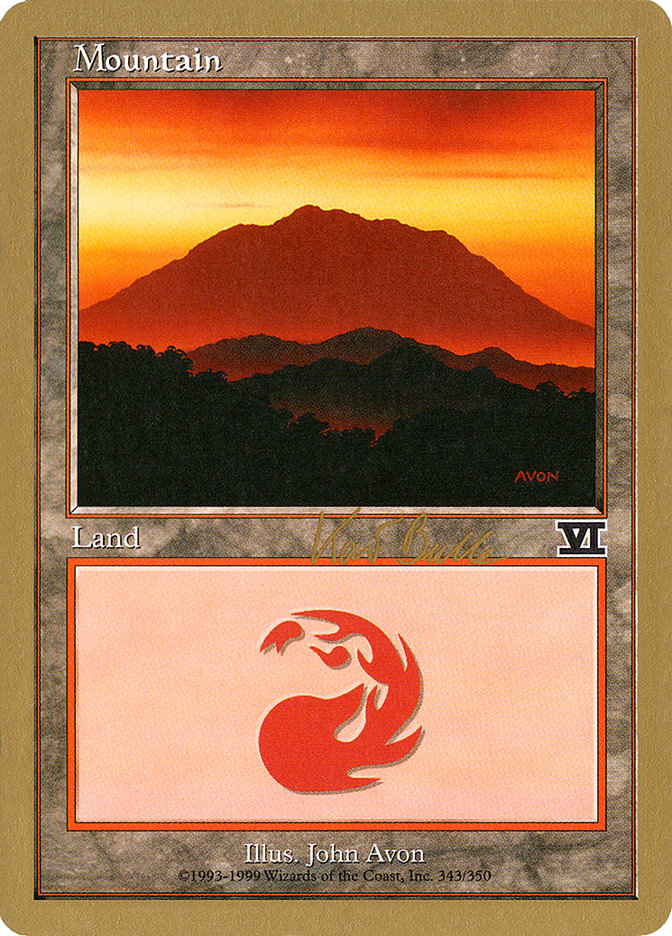 Mountain (kb343) (Kai Budde) [World Championship Decks 1999] | Gamer Loot