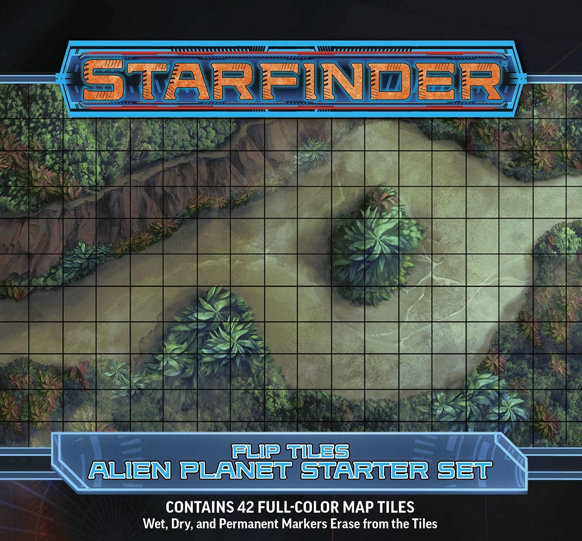 Starfinder Flip-Tiles: Alien Planet Starter Set | Gamer Loot