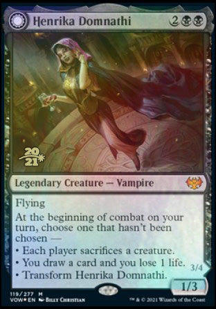 Henrika Domnathi // Henrika, Infernal Seer [Innistrad: Crimson Vow Prerelease Promos] | Gamer Loot