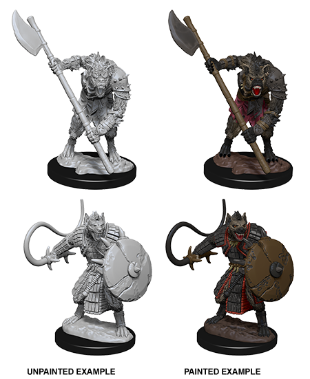 Pathfinder Deep Cuts Unpainted Miniaturess: Gnolls | Gamer Loot