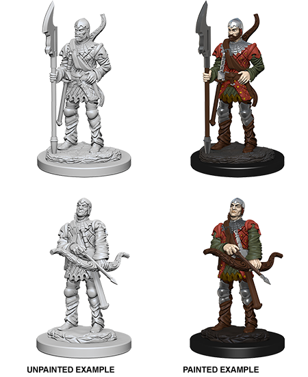 Pathfinder Deep Cuts Unpainted Miniatures: Town Guards | Gamer Loot