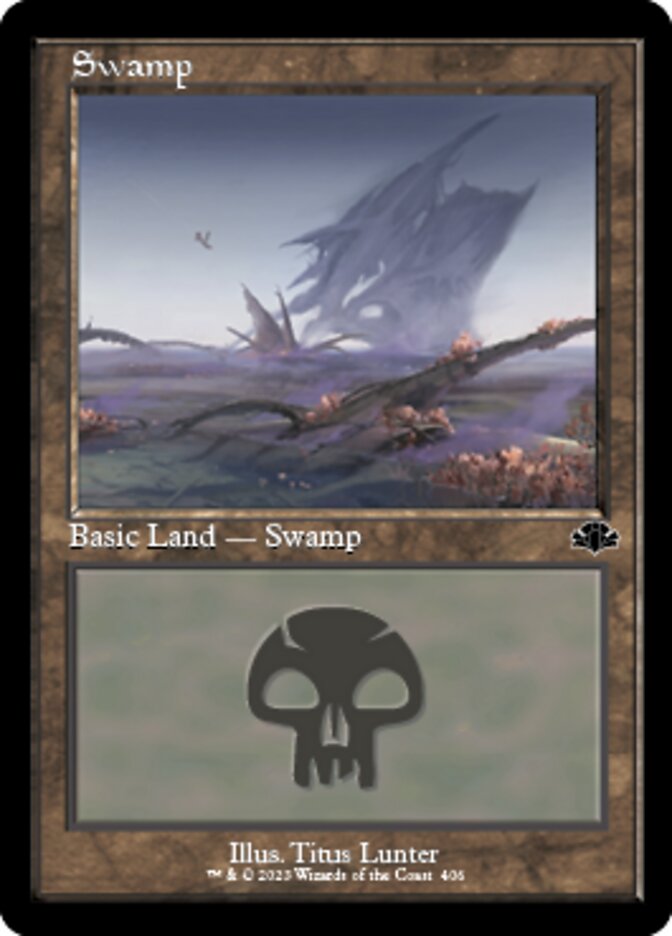 Swamp (406) (Retro) [Dominaria Remastered] | Gamer Loot