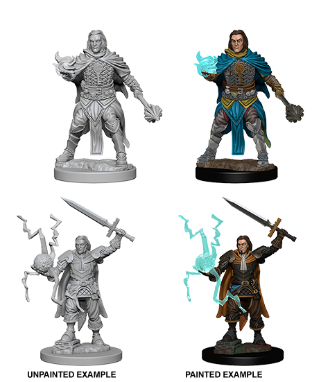 Pathfinder Deep Cuts Unpainted Miniatures: Human Male Cleric | Gamer Loot