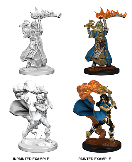 Pathfinder Deep Cuts Unpainted Minis: Human Female Cleric | Gamer Loot