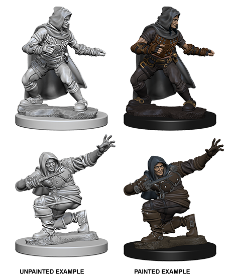 Pathfinder Deep Cuts Unpainted Miniatures: Human Male Rogue | Gamer Loot