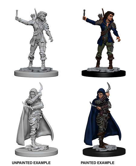 Pathfinder Deep Cuts Unpainted Miniature: Human Female Rogue | Gamer Loot