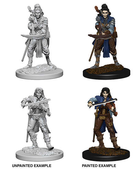 Pathfinder Deep Cuts Unpainted Miniatures: Elf Female Bard | Gamer Loot