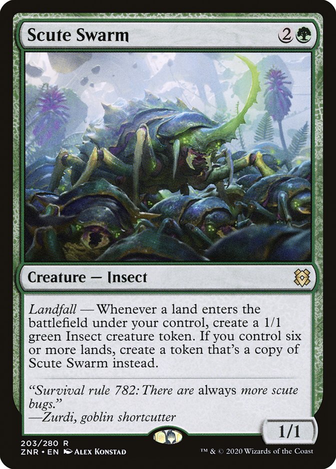 Scute Swarm [Zendikar Rising] | Gamer Loot