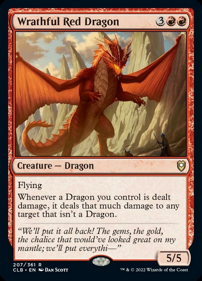 Wrathful Red Dragon [Commander Legends: Battle for Baldur's Gate] | Gamer Loot