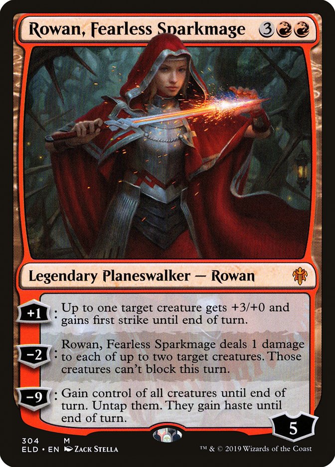 Rowan, Fearless Sparkmage [Throne of Eldraine] | Gamer Loot