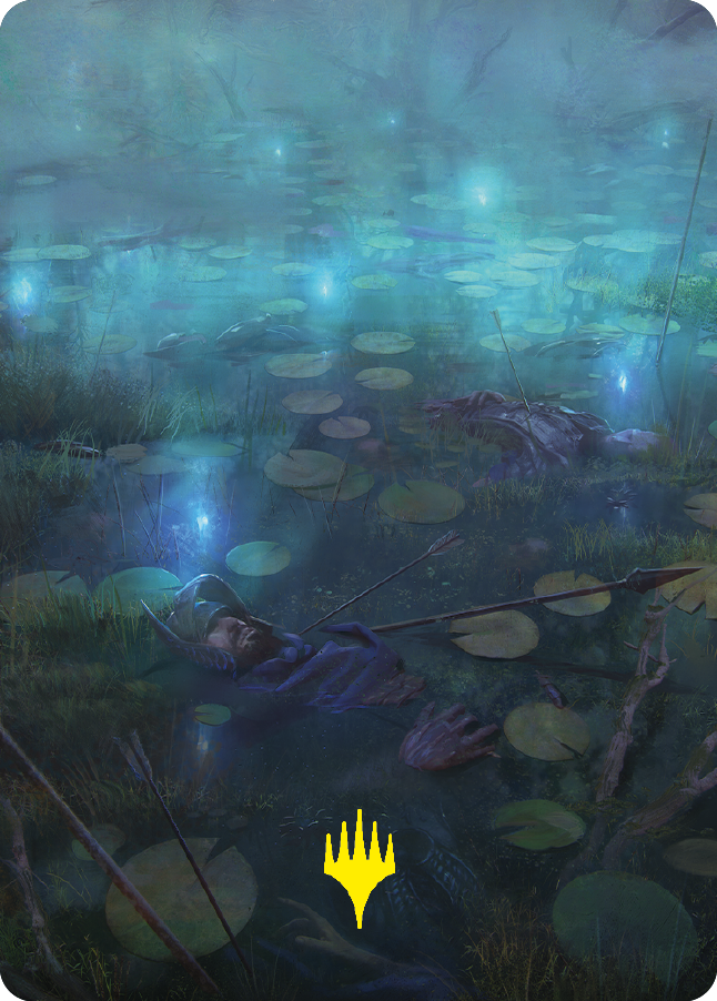 The Dead Marshes Art Card (Gold-Stamped Signature) [The Lord of the Rings: Tales of Middle-earth Art Series] | Gamer Loot
