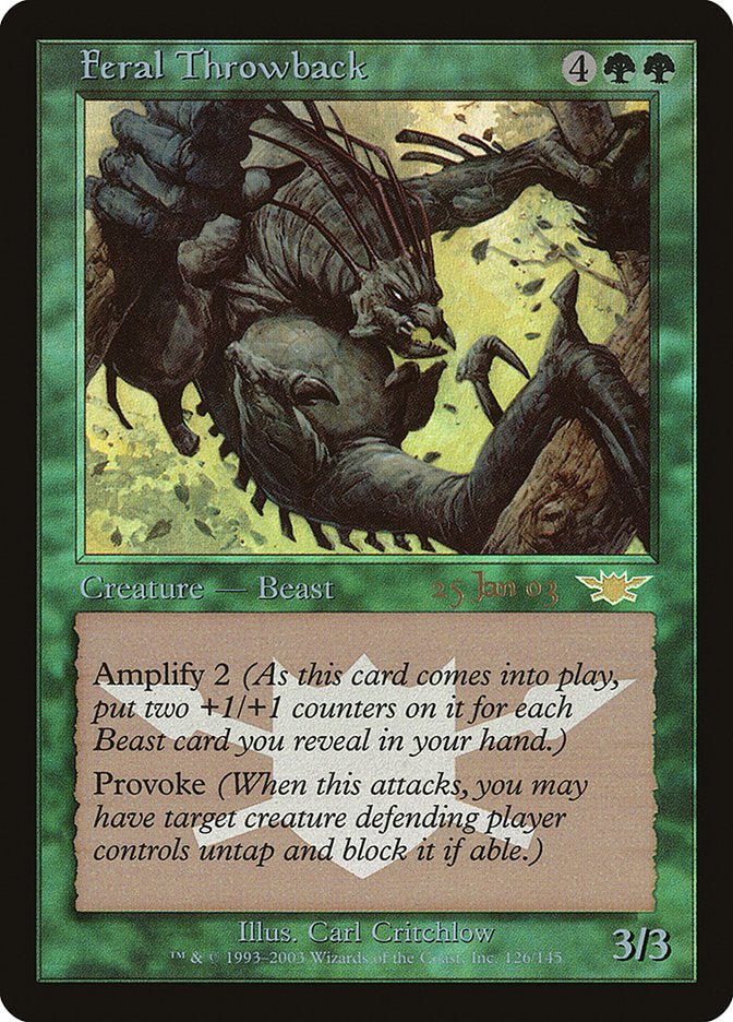 Feral Throwback [Legions Promos] | Gamer Loot