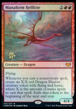 Manaform Hellkite [Innistrad: Crimson Vow Prerelease Promos] | Gamer Loot