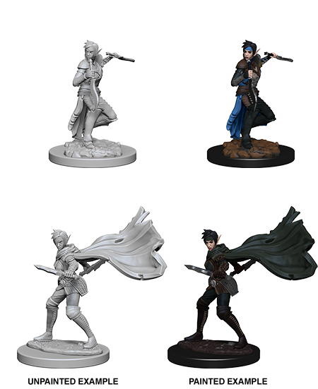 Pathfinder Deep Cuts Unpainted Miniatures: Elf Female Rogue | Gamer Loot