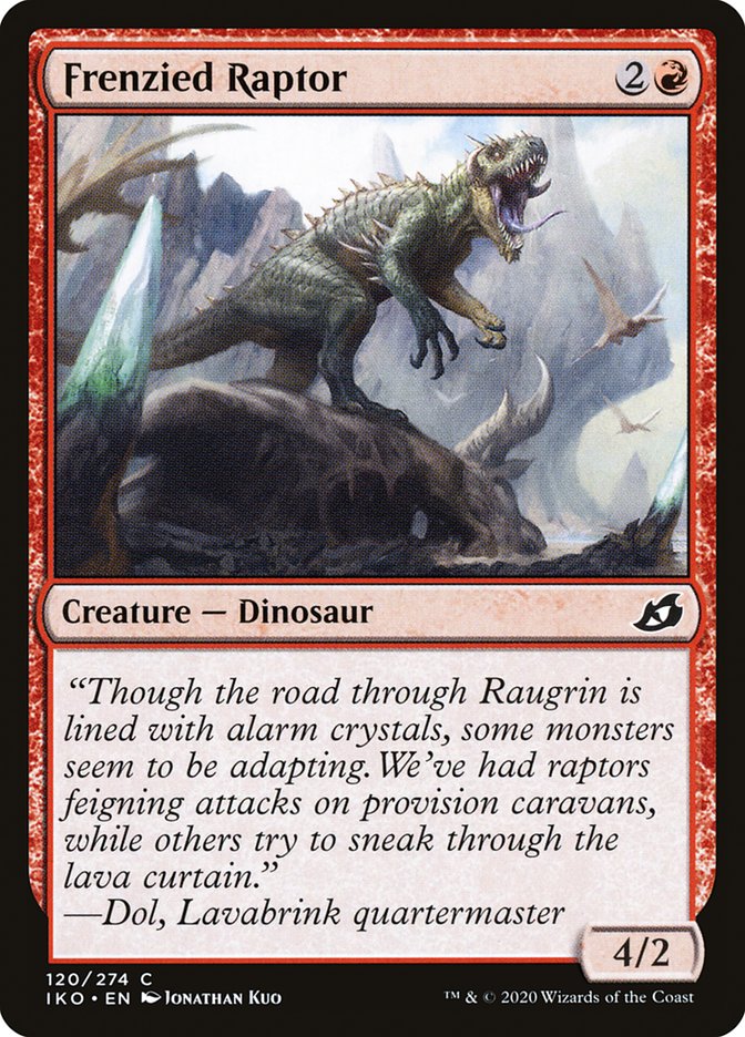 Frenzied Raptor [Ikoria: Lair of Behemoths] | Gamer Loot