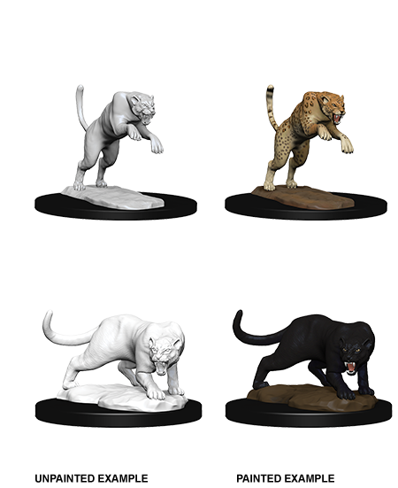 D&D Nolzur's Marvelous Miniatures: Panther & Leopard | Gamer Loot