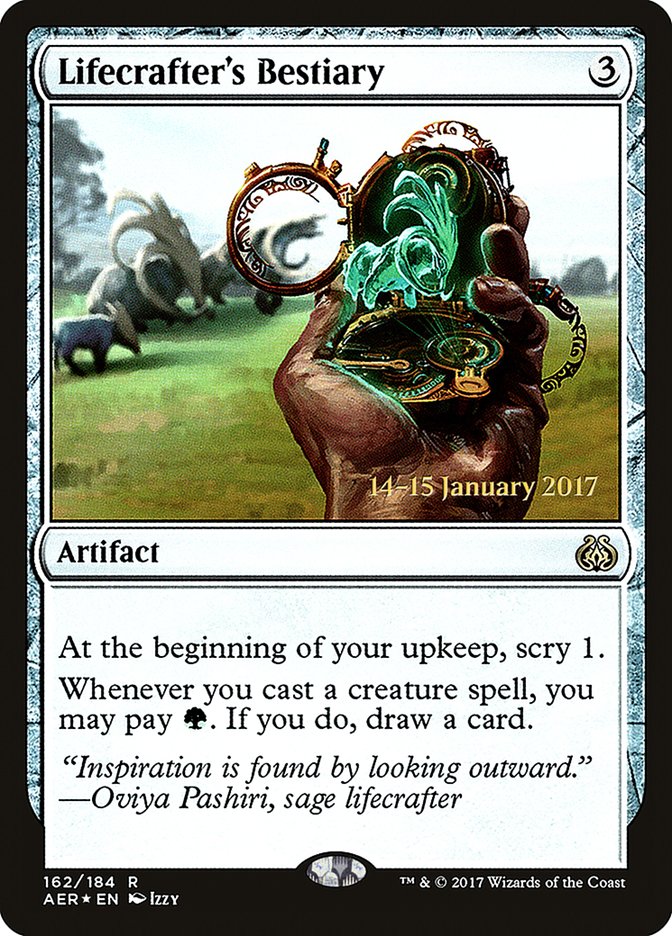 Lifecrafter's Bestiary  [Aether Revolt Prerelease Promos] | Gamer Loot