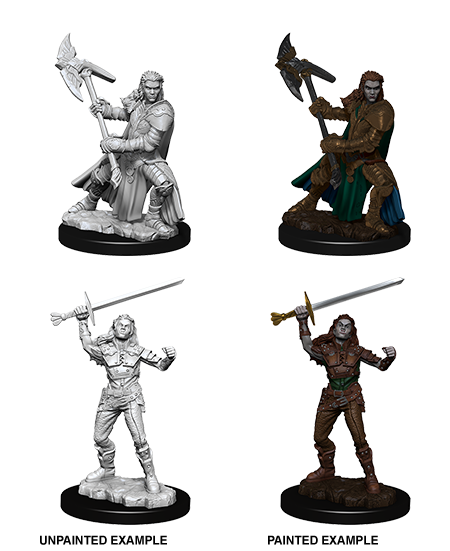 D&D Nolzur's Marvelous Miniatures: Half-Orc Fighter | Gamer Loot