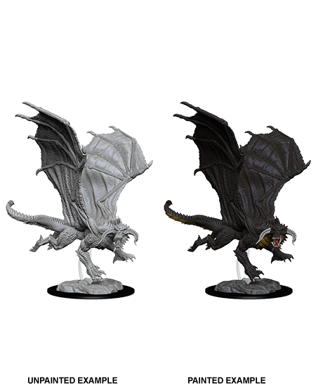 D&D Nolzur's Marvelous Miniatures: Young Black Dragon | Gamer Loot