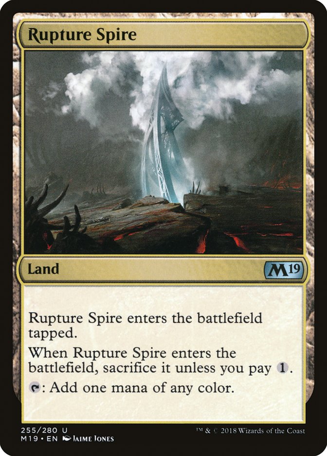 Rupture Spire [Core Set 2019] | Gamer Loot