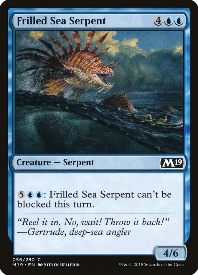 Frilled Sea Serpent [Core Set 2019] | Gamer Loot