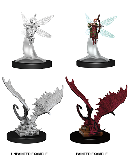D&D Nolzur's Marvelous Miniatures: Sprite & Pseudodragon | Gamer Loot