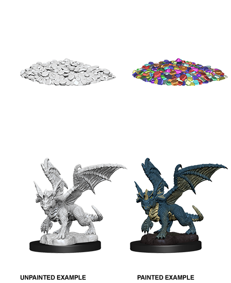 D&D Nolzur's Marvelous Miniatures: Blue Dragon Wyrmling | Gamer Loot