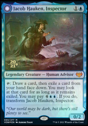 Jacob Hauken, Inspector // Hauken's Insight [Innistrad: Crimson Vow Prerelease Promos] | Gamer Loot