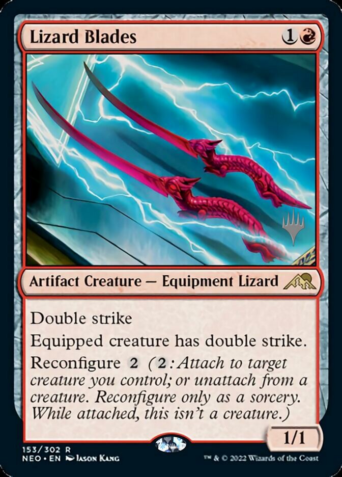 Lizard Blades (Promo Pack) [Kamigawa: Neon Dynasty Promos] | Gamer Loot