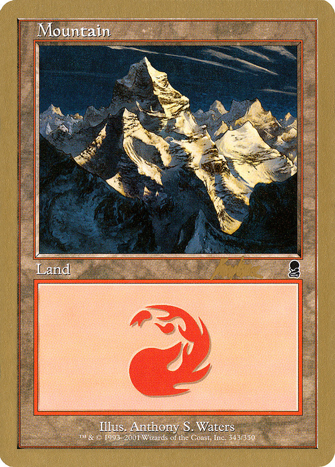 Mountain (bk343) (Brian Kibler) [World Championship Decks 2002] | Gamer Loot