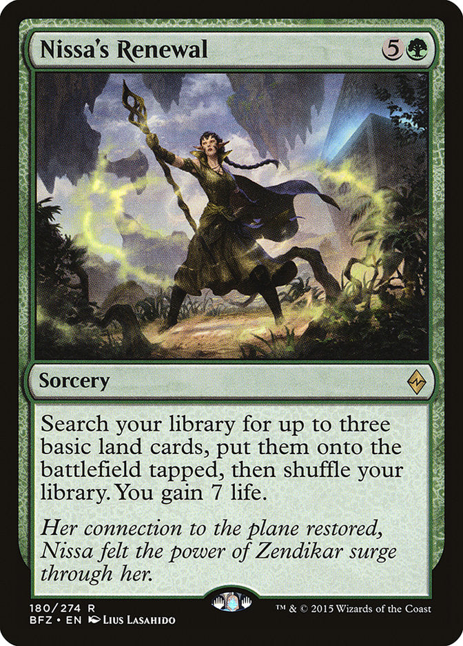 Nissa's Renewal [Battle for Zendikar] | Gamer Loot