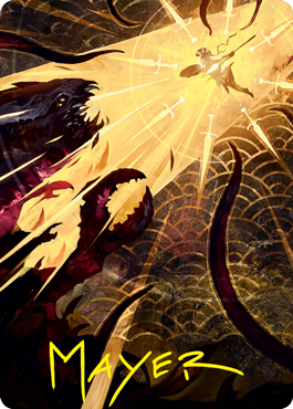 Defiant Strike Art Card (Gold-Stamped Signature) [Strixhaven: School of Mages Art Series] | Gamer Loot