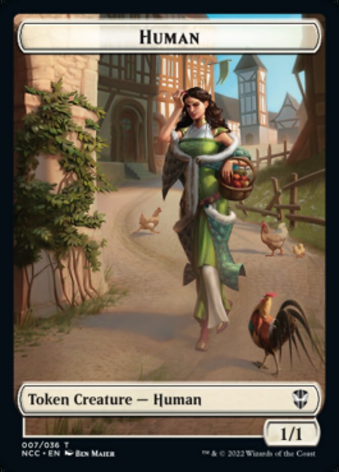 Eldrazi Spawn // Human Double-sided Token [Streets of New Capenna Commander Tokens] | Gamer Loot