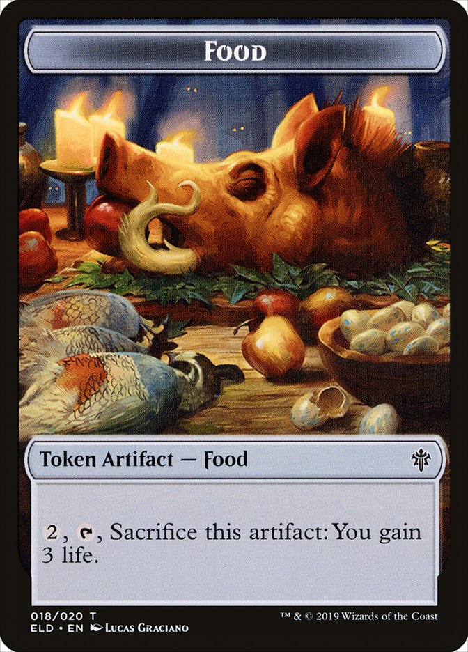 Food (018/020) [Throne of Eldraine Tokens] | Gamer Loot