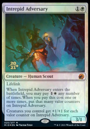 Intrepid Adversary [Innistrad: Midnight Hunt Prerelease Promos] | Gamer Loot