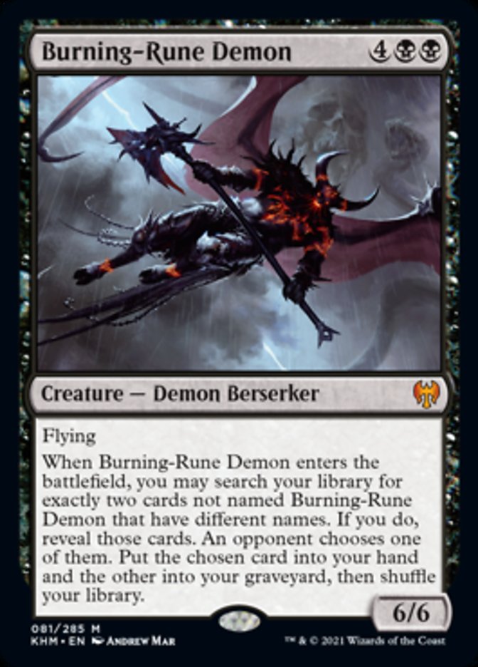 Burning-Rune Demon [Kaldheim] | Gamer Loot