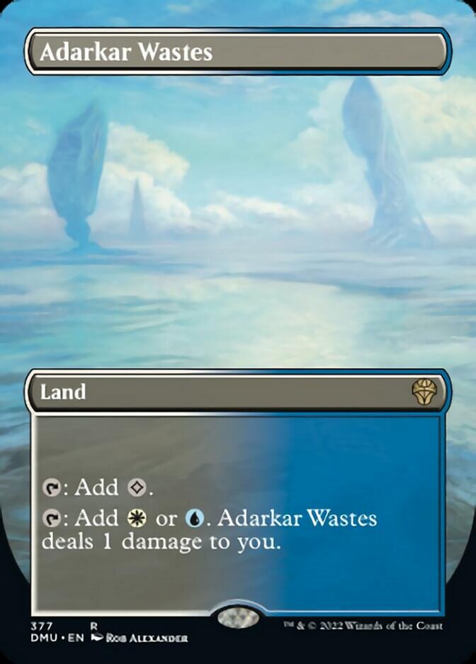 Adarkar Wastes (Borderless Alternate Art) [Dominaria United] | Gamer Loot