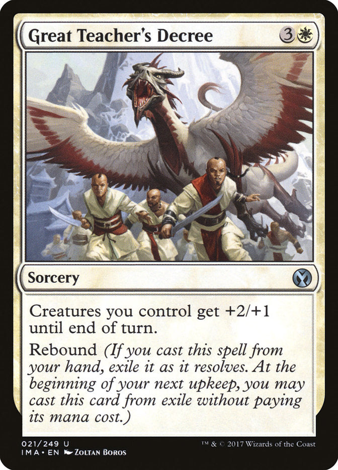 Great Teacher's Decree [Iconic Masters] | Gamer Loot