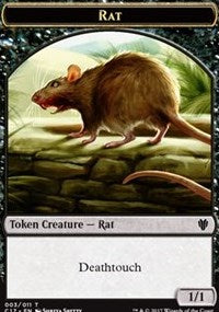 Rat (003) // Cat (001) Double-sided Token [Commander 2017 Tokens] | Gamer Loot