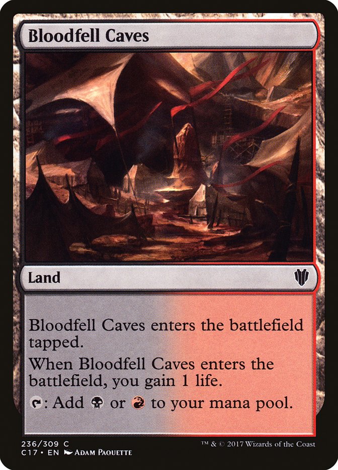 Bloodfell Caves [Commander 2017] | Gamer Loot