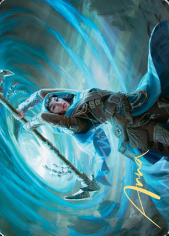 Sea Gate Stormcaller Art Card (Gold-Stamped Signature) [Zendikar Rising Art Series] | Gamer Loot