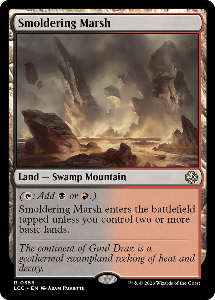 Smoldering Marsh [The Lost Caverns of Ixalan Commander] | Gamer Loot