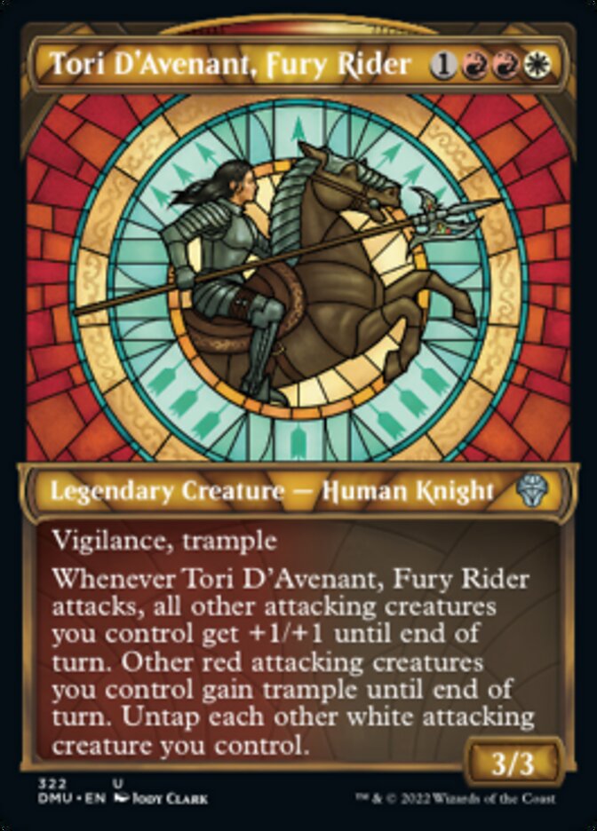 Tori D'Avenant, Fury Rider (Showcase) [Dominaria United] | Gamer Loot