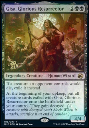 Gisa, Glorious Resurrector [Innistrad: Midnight Hunt Prerelease Promos] | Gamer Loot